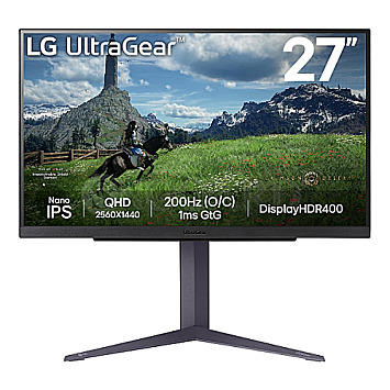 68.6cm (27") LG UltraGear 27GS85QX-B IPS HDR10 WQHD 180Hz Gaming Pivot