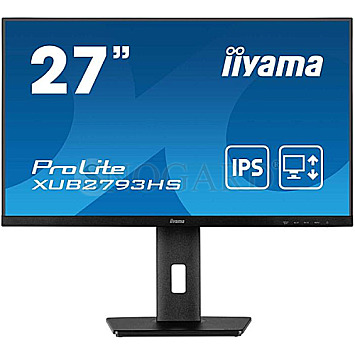 68.6cm (27") Iiyama ProLite XUB2793HS-B7 IPS Full-HD 100Hz Pivot