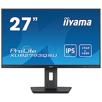 68.6cm (27") Iiyama ProLite XUB2793QSU-B7 IPS WQHD 100Hz Lautsprecher Pivot