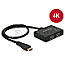 DeLOCK 87700 HDMI Splitter 1x HDMI Eingang -> 2x HDMI Ausgang 4K schwarz