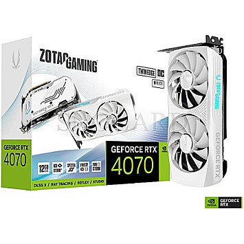 12GB Zotac ZT-D40740Q-10M Gaming GeForce RTX4070 Twin Edge OC White Edition