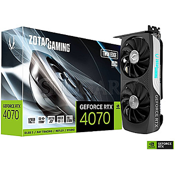 12GB Zotac ZT-D40740H-10M Gaming GeForce RTX4070 Twin Edge OC