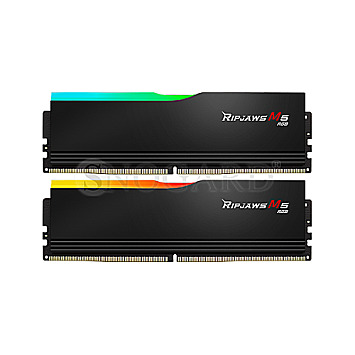 32GB G.Skill F5-6400J3648F16GX2-RM5RK Ripjaws M5 RGB CL36 DDR5-6400 Kit schwarz