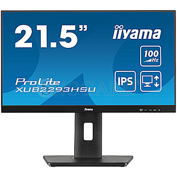 54.6cm (21.5") Iiyama ProLite XUB2293HSU-B6 IPS Full-HD 100Hz Lautsprecher Pivot