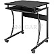 Manhattan 425131 Schreibtisch mit Tastaturablage 480x600x760mm schwarz