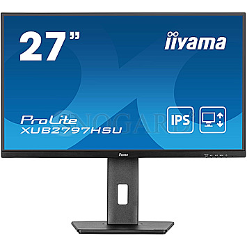 68.6cm (27") Iiyama ProLite XUB2797HSU-B2 IPS Full-HD 100Hz Lautsprecher Pivot