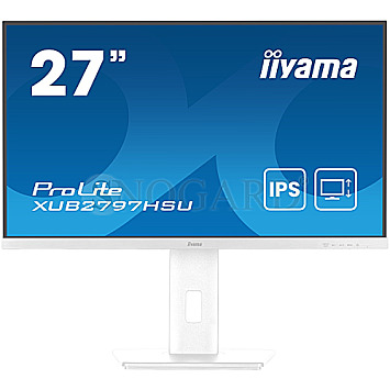 68.6cm (27") Iiyama ProLite XUB2797HSU-W2 IPS Full-HD 100Hz Lautsprecher Pivot