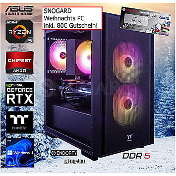 Gaming Weihnachts-PC R5-9600X-M2-RTX4070 SUPER inkl.80EUR SNOGARD Warengutschein