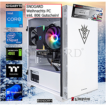 Gaming Weihnachts-PC i5-14400F-RTX4060OC RGB inkl. 80EUR SNOGARD Warengutschein