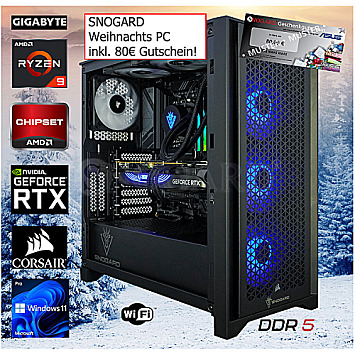 Gaming Weihnachts-PC R9-9900X-RTX4080 SUPER inkl. 80EUR SNOGARD Warengutschein