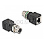 DeLOCK 60064 M12 Adapter X-kodiert 8pin Buchse zu RJ45 Buchse gerade schwarz