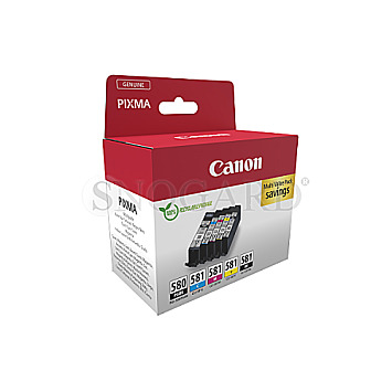 Canon 2078C007 PGI-580PGBK / CLI-581 PGBK/C/M/Y/BK Multipack