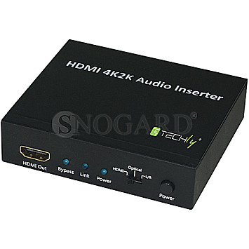 Techly IDATA-HDMI-AI4K HDMI/DVI 4K2K Audio Inserter schwarz