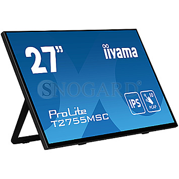 68.6cm (27") Iiyama ProLite T2755MSC-B1 IPS Full-HD Touch Lautsprecher