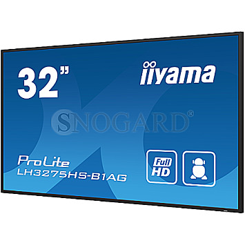 80cm (31.5") Iiyama LH3275HS-B1AG IPS Full-HD Mediaplayer LAN SER Android