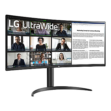 86.4cm(34")LG UltraWide 34WR55QK-B VA UWQHD 100Hz HDR10 Curved Werkskalibrierung