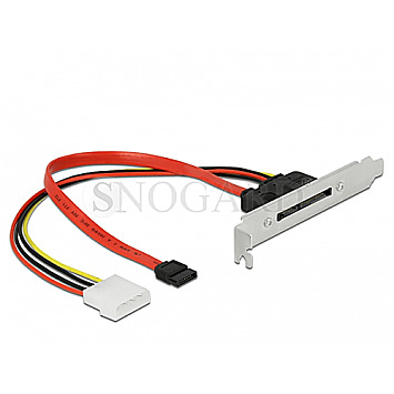 DeLOCK 90418 Slotblech 1x SATA 22pin Stecker extern