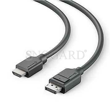 Alogic EL2DPHD-03 DisplayPort Stecker -> HDMI 1.4 Stecker 3m schwarz