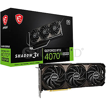 16GB MSI V513-845R GeForce RTX4070Ti SUPER 16G Shadow 3X OC