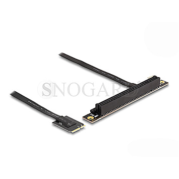 DeLOCK 64220 M.2 Key A+E zu PCIe x16 NVMe Adapter gewinkelt 20cm Kabel