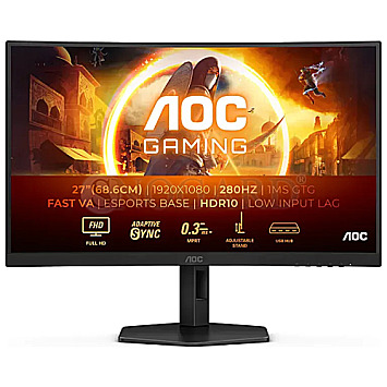 68.6cm (27") AOC G4 C27G4ZXU VA 280Hz Gaming HDR10 Curved Lautsprecher