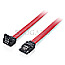 Equip 111903 Flachkabel 2x SATA 6Gbps 7pin Stecker gerade/unten gewinkelt 1m rot