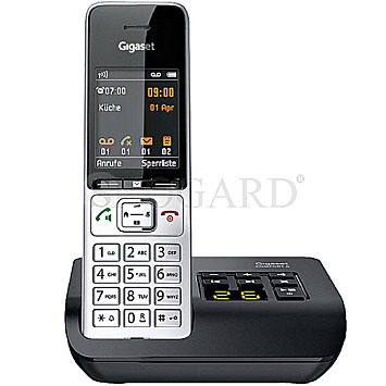 Gigaset Comfort 500A DECT Analog Telefon Schwarz/silber - Bei SNOGARD.de